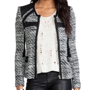 IRO Izzy Leather Detail Jacket